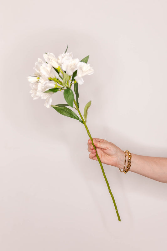 Faux floral Alstroemeria Empress - Cream