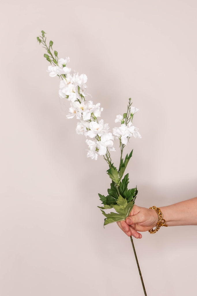 Delphinium Larkspur  real touch– Ivory