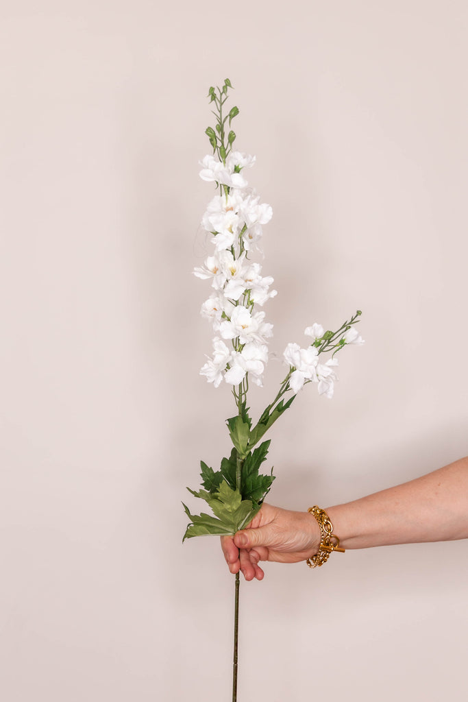 Delphinium Larkspur  real touch– Ivory