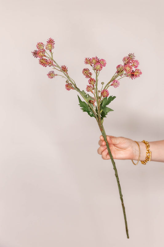 Faux floral claret Fire Bud