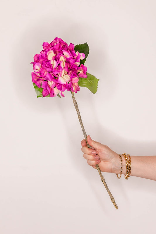 faux floral Hydrangea real touch – Hot Pink